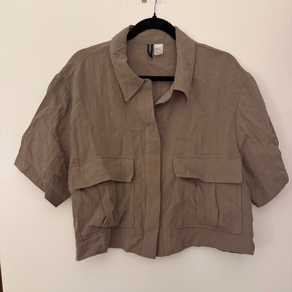 H&M Cargo Shirt Safari Style - Picture 1 of 3